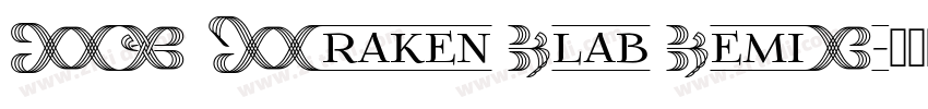 FR Kraken Slab SemiB字体转换